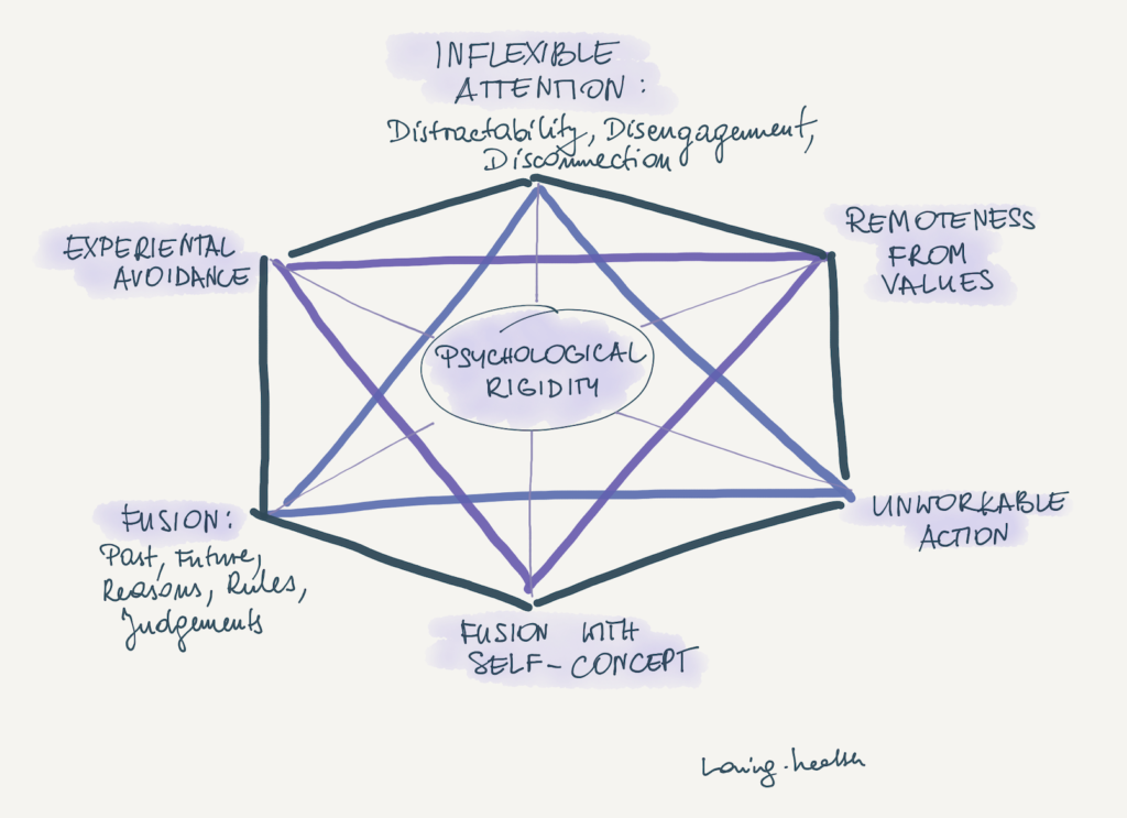 psychological rigidity hexaflex